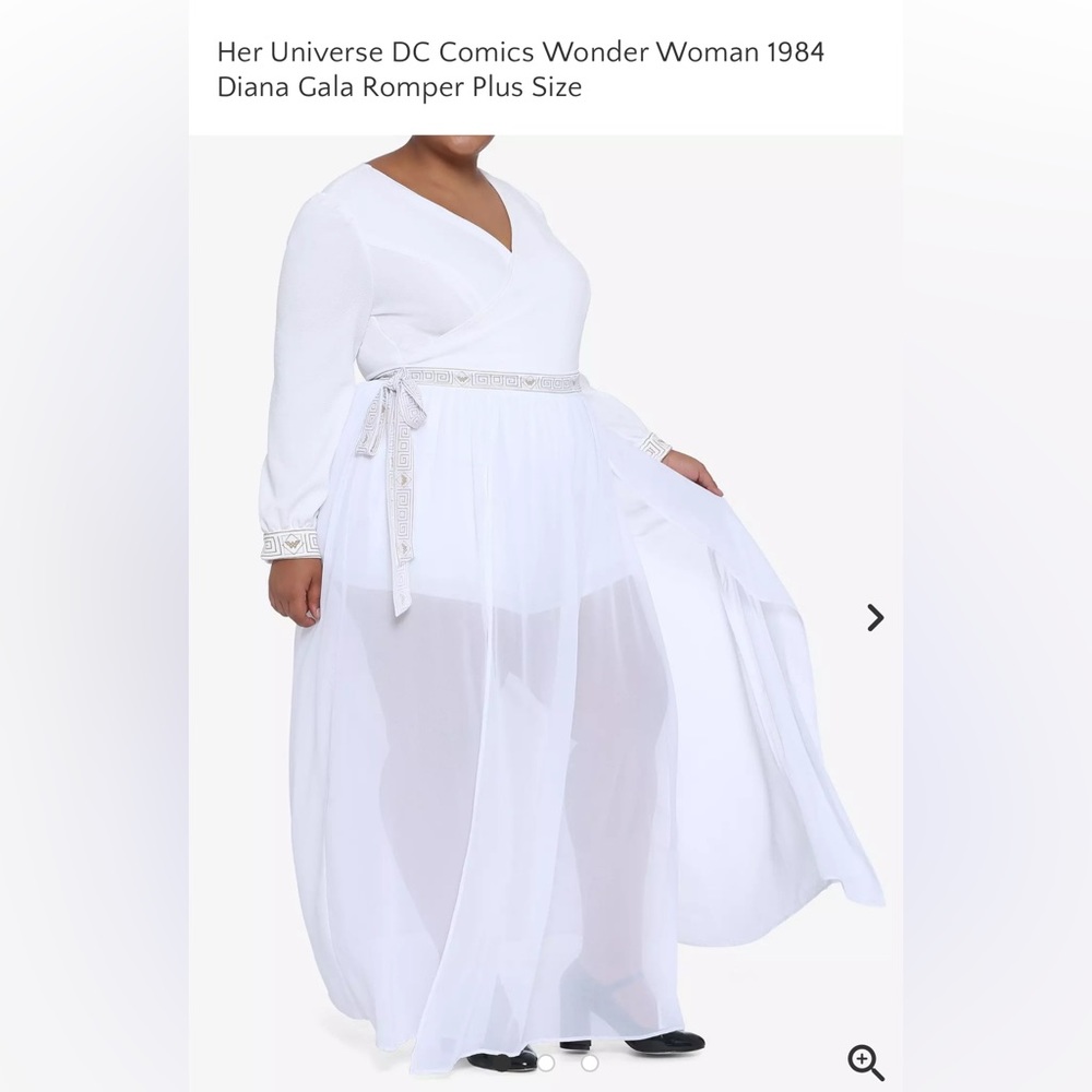 Her Universe DC Comics Wonder Woman 1984 Diana Gala Romper Plus Size